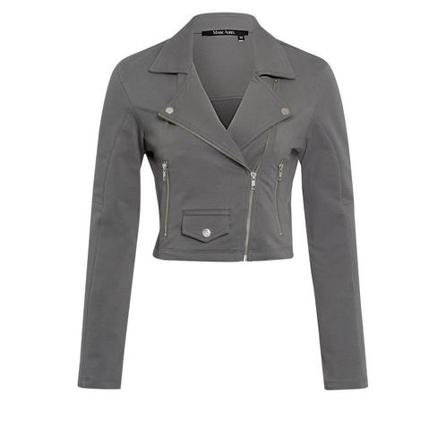 Marc Aurel • sweat biker jasje in grijs • 36, Kleding | Dames, Truien en Vesten, Grijs, Nieuw, Maat 36 (S), Verzenden