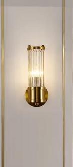 Luxe Kristallen Wandlamp – Modern Goud Design met E14 Fittin, Huis en Inrichting, Verzenden, Nieuw