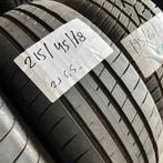 2 x Goodyear Eagle F1 215-45-18 Zomerbanden 6,5mm, 18 inch, Ophalen of Verzenden, Band(en), Personenwagen