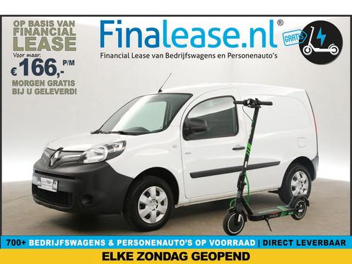 Renault Kangoo Z.E. Huur Accu | GRATIS E-Step AutoM €166pm, Auto's, Bestelauto's, Lease, Automaat, Elektrisch, Renault, Wit, Verzenden