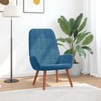 vidaXL Relaxstoel fluweel blauw, Huis en Inrichting, Fauteuils, Verzenden, Nieuw