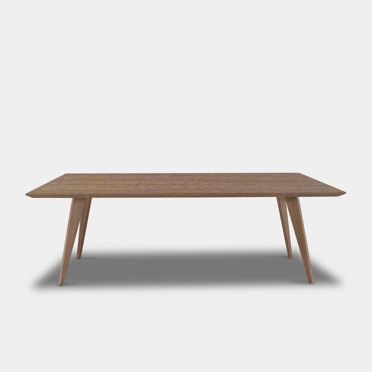 Tafel Rechthoekig Eikenhout  Hout Onderstel  140x90, Huis en Inrichting, Tafels | Eettafels