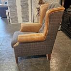 Chesterfield Harris Tweed fauteuil - Woolly, Huis en Inrichting, Fauteuils, Nieuw, Leer