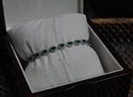 Armband - 14 karaat Witgoud - 6.16ct. tw. Smaragd - Diamant, Nieuw