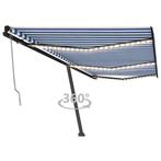 vidaXL Luifel automatisch met LED en windsensor 600x350 cm, Tuin en Terras, Zonneschermen, Verzenden, Nieuw
