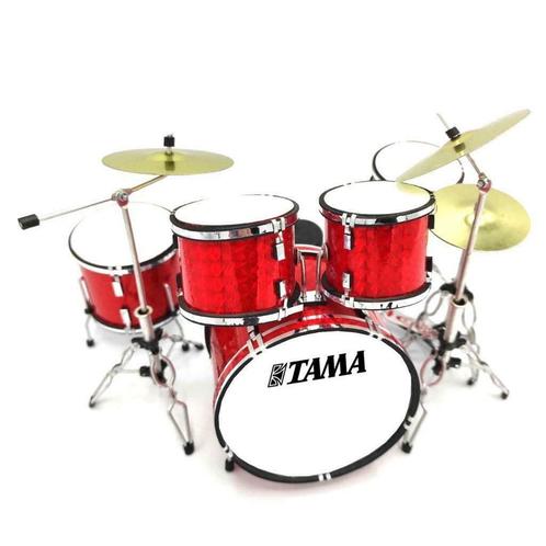 Miniatuur decoratief Tama rood drumstel, Verzamelen, Muziek, Artiesten en Beroemdheden, Overige typen, Nieuw, Ophalen of Verzenden