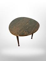 Tafel - Vintage Mid-Century Ovaalvormige Houten Plantentafel