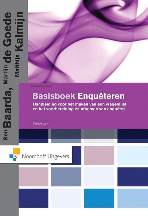 9789001833947 Basisboek enqueteren | Tweedehands, Boeken, Schoolboeken, Zo goed als nieuw, Verzenden