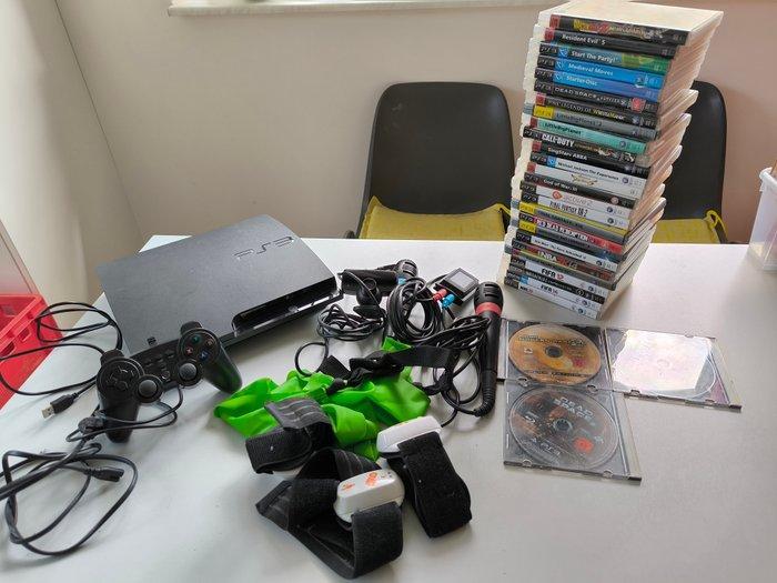 Sony - Playstation 3 (PS3) - Slim - Videogameconsole + games, Spelcomputers en Games, Spelcomputers | Overige Accessoires