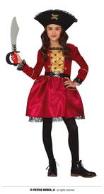 Piratenpak Meisje Rood Grace, Ophalen of Verzenden, Nieuw