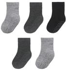 HEMA Baby sokken met katoen - 5 paar grijs sale