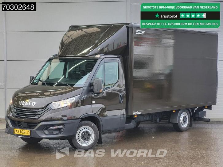 Iveco Daily 35S16 Laadklep Zijdeur 441cm Bakwagen 160PK Airc, Auto's, Bestelauto's, Lease, Handgeschakeld, Financial lease, Bruin