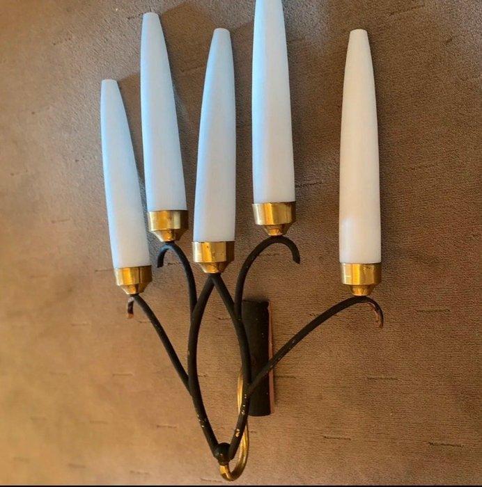 Wandlamp - Opaline glas, Antiek en Kunst, Antiek | Lampen