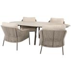 Salute Florence low dining tuinset 220x105xH69 cm 5 delig, Ophalen of Verzenden, Nieuw