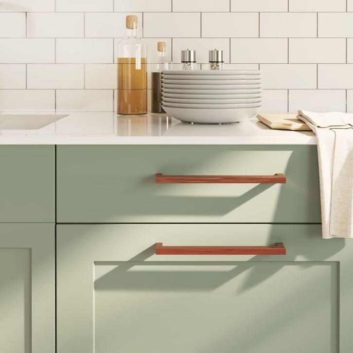 vidaXL Handvatten 10 st 224 mm roestvrij staal bronskleurig, Doe-het-zelf en Verbouw, Hang- en Sluitwerk, Nieuw, Verzenden