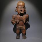 Nayarit, Terracotta Vrouwenfiguur. GEPUBLICEERD. 26 cm H.