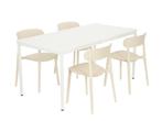 Spreektafel PRIME Wit 4 poots 160x80, Zakelijke goederen, Kantoor en Winkelinrichting | Kantoormeubilair en Inrichting, Ophalen of Verzenden