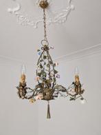 Plafondlamp - IJzer - Roselline in ceramica, Antiek en Kunst