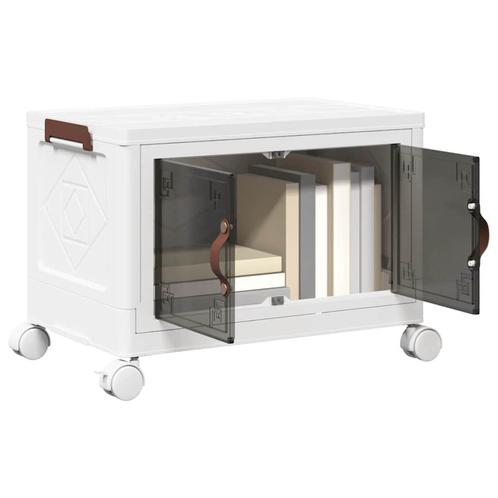vidaXL Opbergbox stapelbaar met wielen 28 L 48,5x29,5x33 cm, Doe-het-zelf en Verbouw, Gereedschap | Overige machines, Nieuw, Verzenden