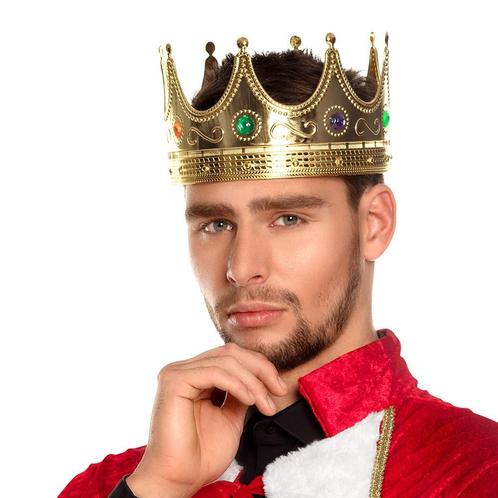 Koningskroon goud in blister, Kleding | Heren, Carnavalskleding en Feestkleding, Nieuw, Ophalen of Verzenden