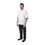 Whites Southside unisex koksbuis korte mouw wit S, Verzenden