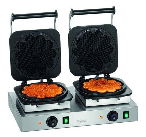 Wafelijzer | 2HW211 | Dubbel | 4.4kW | Wafelgrootte, Zakelijke goederen, Horeca | Keukenapparatuur, Nieuw in verpakking, Verzenden