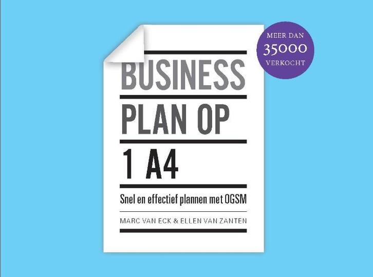 Businessplan op 1 A4 9789047008408 Marc van Eck, Boeken, Economie, Management en Marketing, Zo goed als nieuw, Verzenden