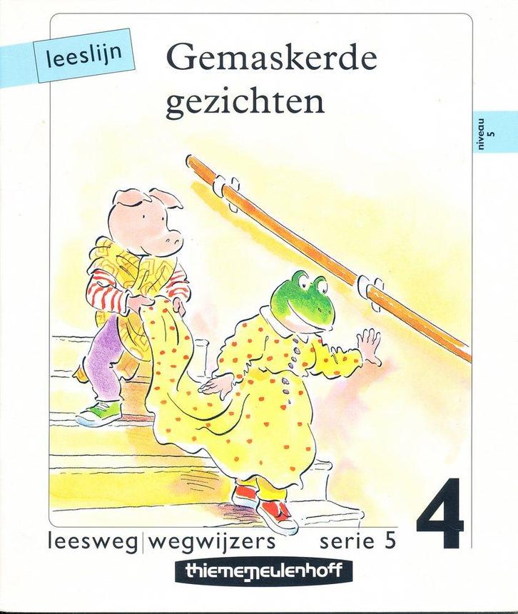 Leeslijn versie 1 wegwijzers serie 5 deel 4 Gemaskerde gezic, Boeken, Schoolboeken, Nieuw, Verzenden