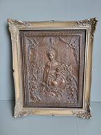H. Reus - KG Hanau - Bronzen Relief - Madonna met Kind -, Antiek en Kunst