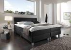 Boxspring Velvet 70 x 200 Skai Antra €225,- + Antislip, Nieuw, 70 cm of minder, Eenpersoons, Blauw