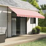 vidaXL Vervangingsdoek voor luifel gestreept 4x3 m rood en, Tuin en Terras, Zonneschermen, Verzenden, Nieuw