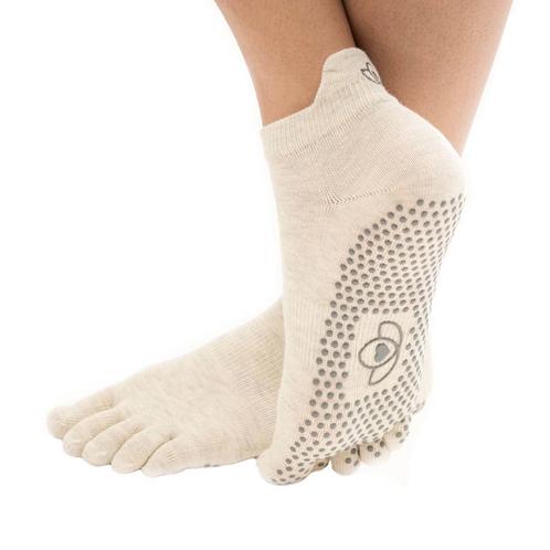 Yoga sokken antislip ecru - Lotus, Sport en Fitness, Overige Sport en Fitness, Nieuw, Verzenden