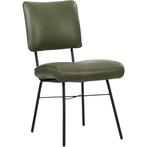 Leren eetkamerstoel Solid - Granada Moss (olijf/groen) -, Huis en Inrichting, Stoelen, Overige kleuren, Nieuw, Leer, Ophalen of Verzenden
