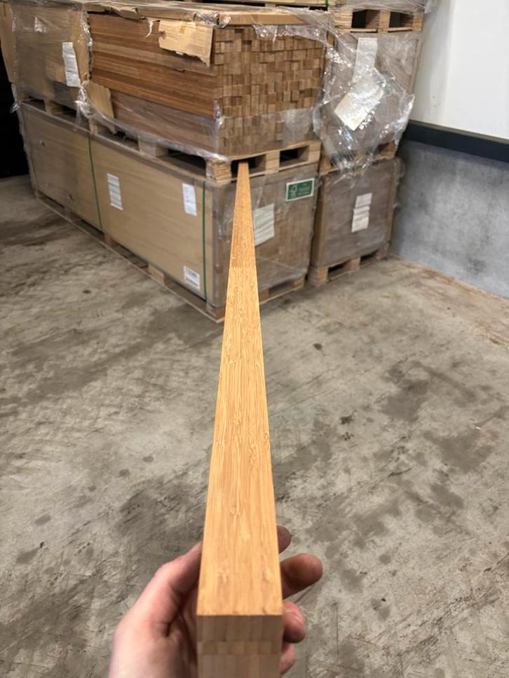 Bamboe FSC balken, Doe-het-zelf en Verbouw, Hout en Planken, Overige houtsoorten, 250 tot 300 cm, 25 tot 50 mm, Nieuw, Balk, Ophalen