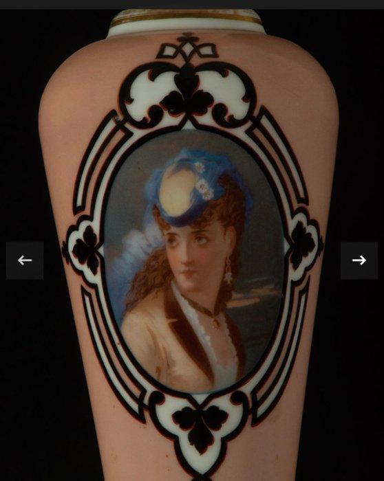 Balustervaas - art decò - Kristal, Opalina - Vaas in Franse, Antiek en Kunst, Antiek | Glas en Kristal