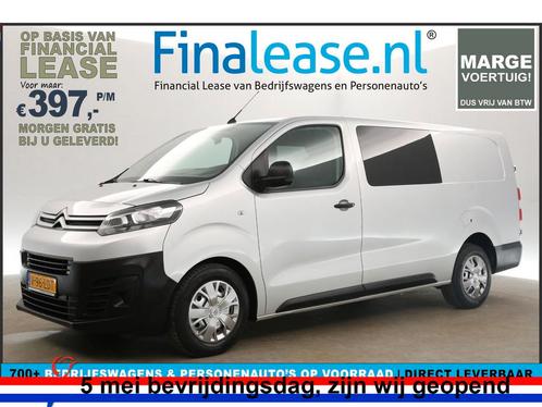 Citroën Jumpy 2.0 BlueHDI L3H1 Marge DC 5 Pers Clima €397pm, Auto's, Bestelauto's, Lease, Handgeschakeld, Diesel, Citroën, Zilver of Grijs