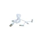 Datakabel 3in1 - iPhone / Micro-USB / USB-C - Nylon - 1,0M, Telecommunicatie, Nieuw, Verzenden