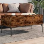 vidaXL Salontafel 100x50x45 cm bewerkt hout en metaal, Huis en Inrichting, Tafels | Salontafels, Verzenden, Nieuw, Metaal, 100 tot 150 cm