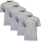 Donnay Donnay Heren - 4-Pack - T-Shirt Vince - Lichtgrijs, Verzenden, Nieuw