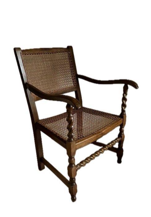 Stoel - Eik - Turntwist Barney webbing, Antiek en Kunst, Antiek | Overige Antiek