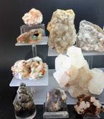 Zeoliet Mineralencollectie - Hoogte: 55 cm - Breedte: 55 cm-, Verzamelen, Mineralen en Fossielen