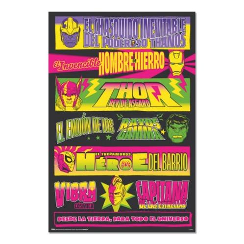 Poster Marvel Wrestling 61x91,5cm, Verzamelen, Posters, Nieuw, A1 t/m A3, Verzenden