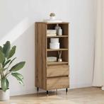vidaXL Highboard met lade Artisan Eiken 40 x 36 x 110 cm, Minder dan 50 cm, Verzenden, 100 tot 150 cm, Nieuw