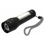 Hofftech Tactical zaklamp - zoomfunctie - LED COB - oplaa..., Ophalen of Verzenden, Nieuw