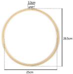 Bamboe borduurring flowerhoop bloemenring met stelschroef 27, Ophalen of Verzenden, Nieuw