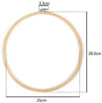 Bamboe borduurring flowerhoop bloemenring met stelschroef 27, Hobby en Vrije tijd, Knutselen, Nieuw, Ophalen of Verzenden
