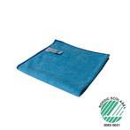 Microvezeldoek Blauw gebreid, 40 x 40 cm, pak 10 stuks, Verzenden