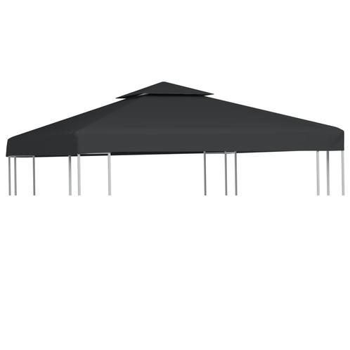 vidaXL Vervangend tentdoek prieel 310 g/m² 3x3 m donkergrijs, Tuin en Terras, Partytenten, Nieuw, Verzenden