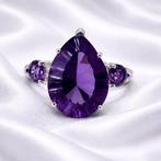 Zonder minimumprijs - Ring Verguld Amethist - 18 kt goud, Nieuw