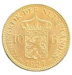 Gouden 10 gulden Wilhelmina 1927, Goud, Losse munt, Verzenden